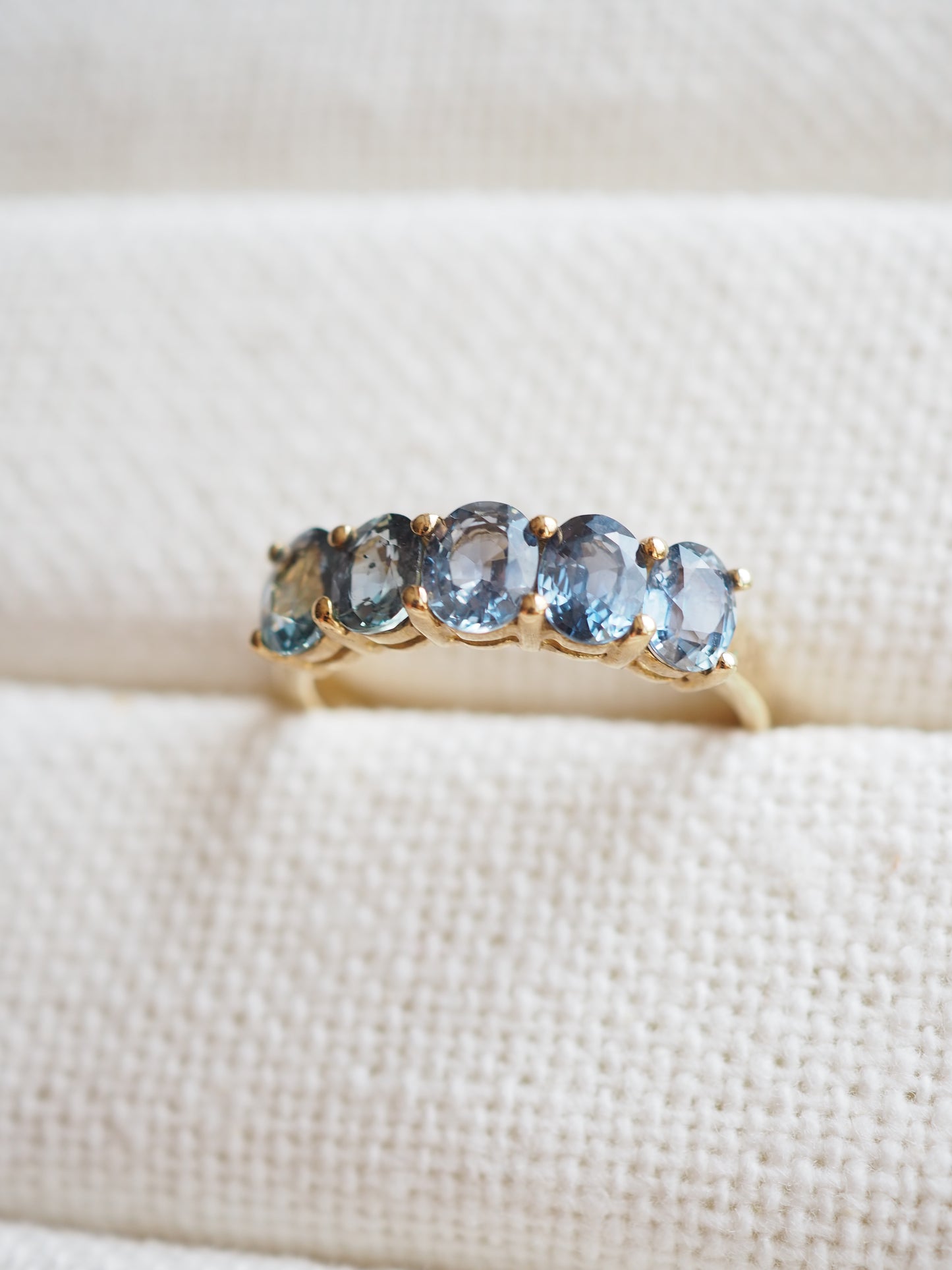 9K Gold Sapphire Ring